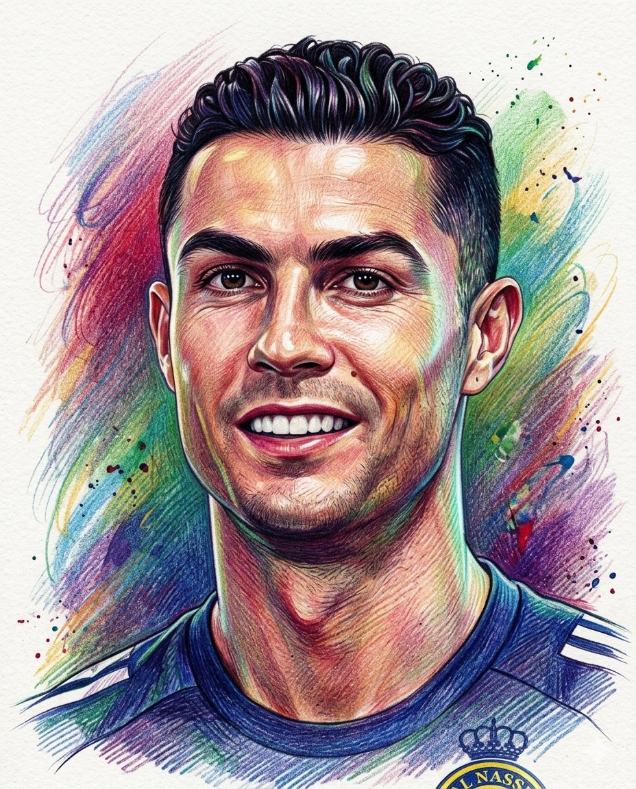 Realistic Colored Pencil Portrait