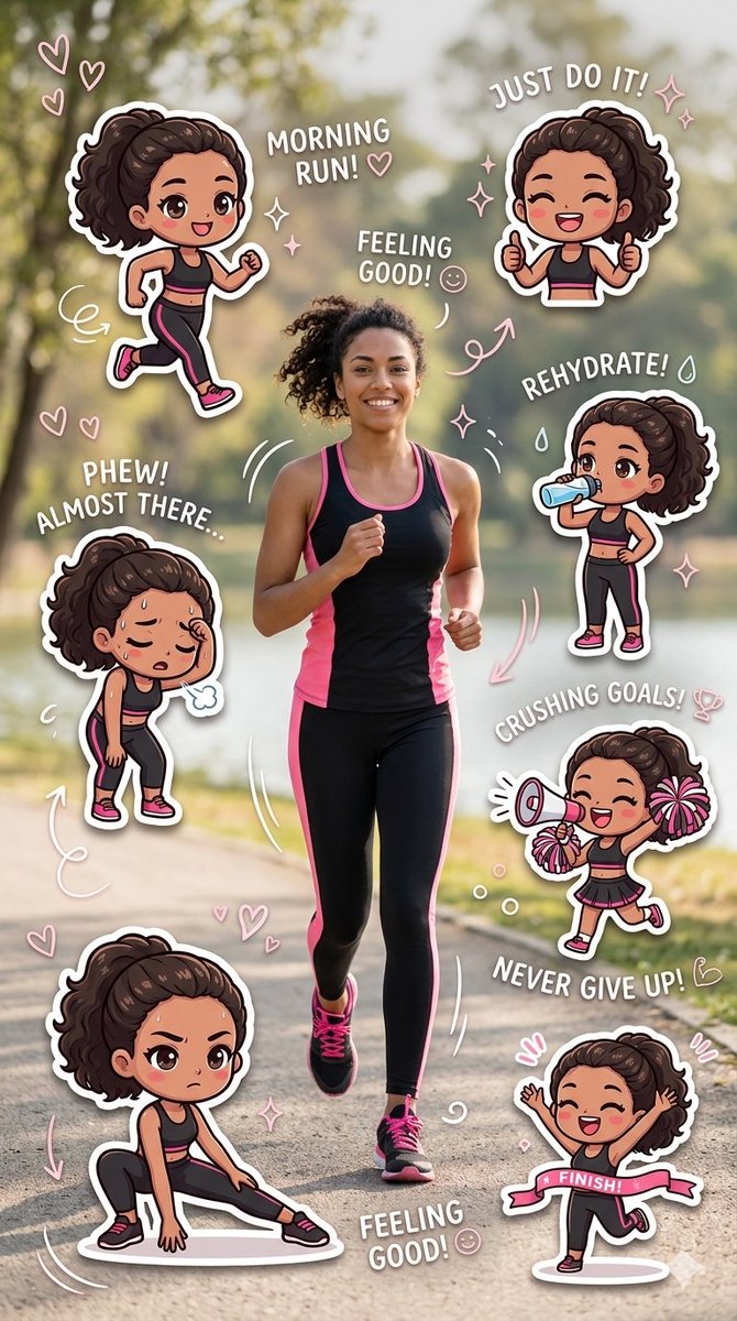 Fitness Journey Digital Collage — example 1