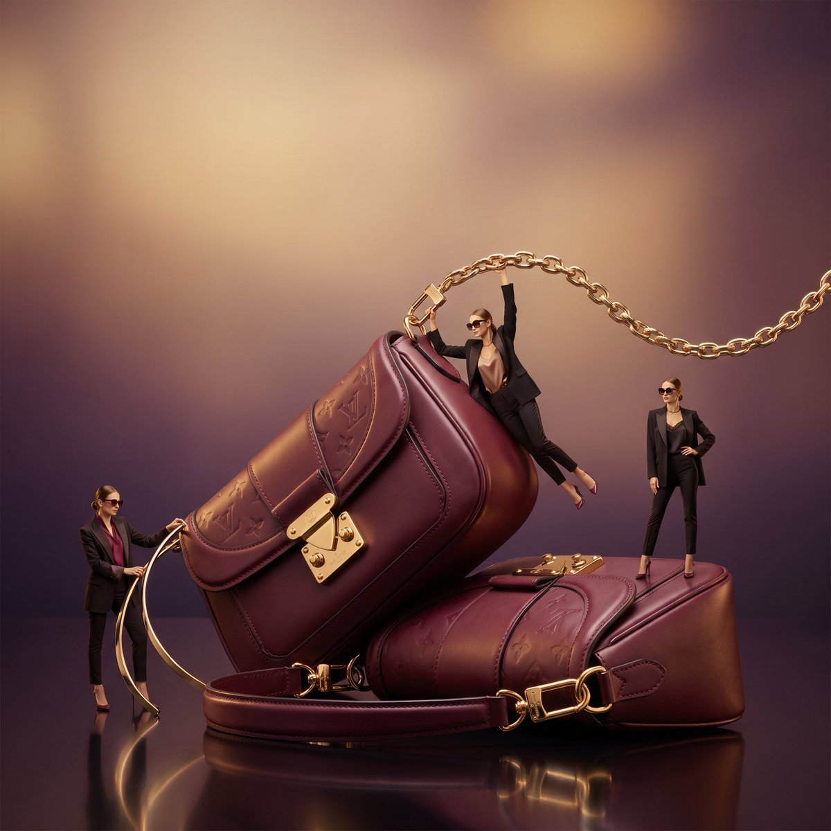Surreal Luxury Handbag Editorial — example 1