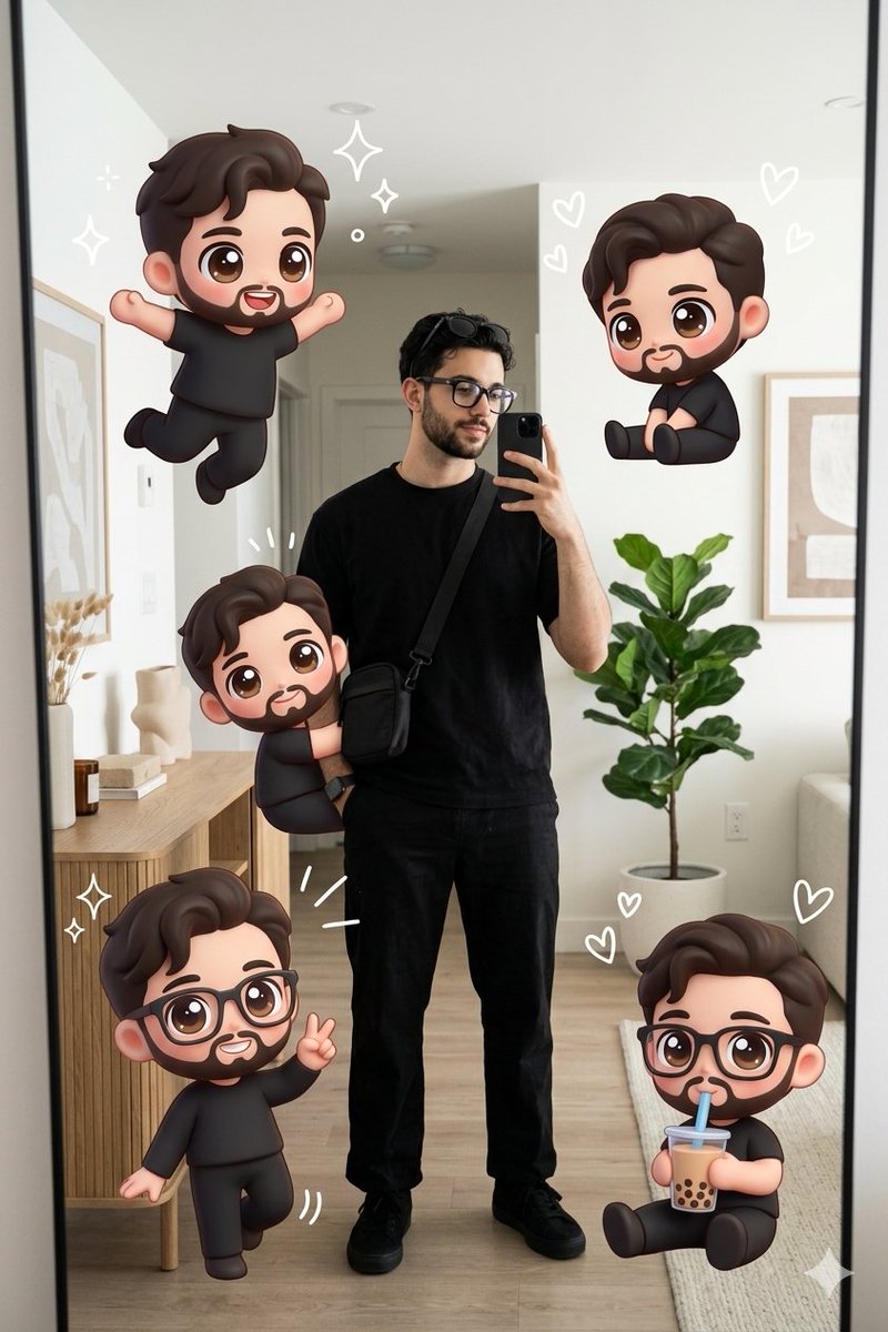 Kawaii Chibi Mirror Selfie — example 2