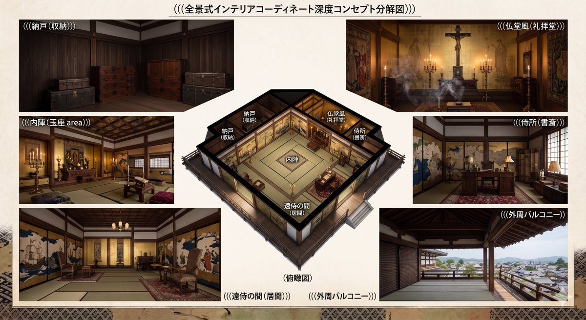 Azuchi-Momoyama Castle Floor Plan — example 1