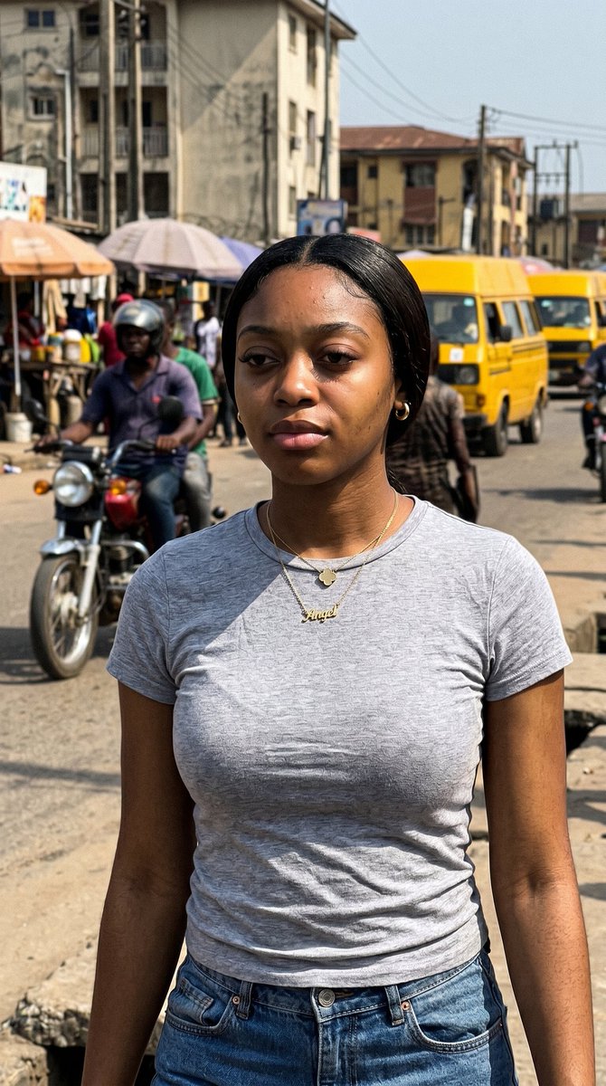 Lagos Street Candid iPhone Shot — example 1
