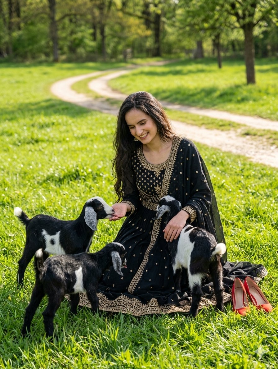 Nature Field Portrait Image Edit — example 1