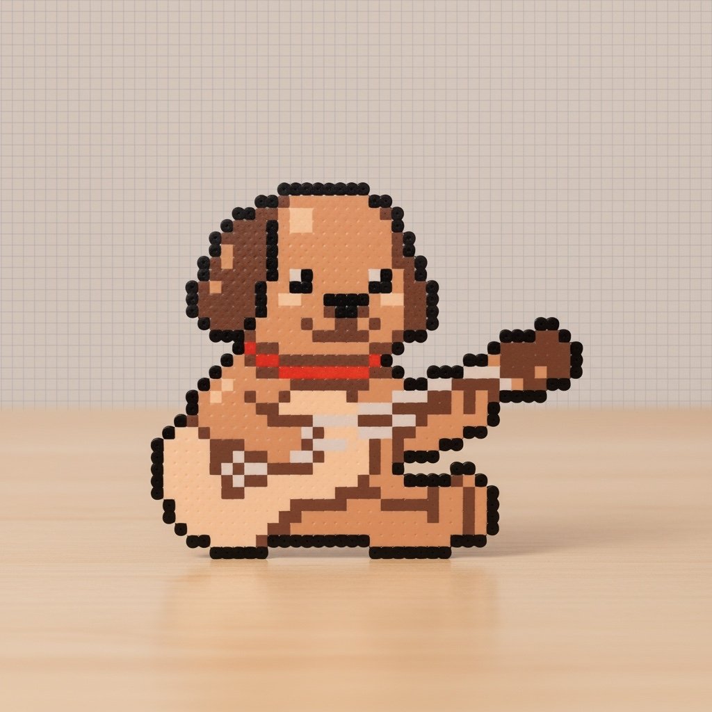 Pixel Art to Perler Bead Photo — example 1