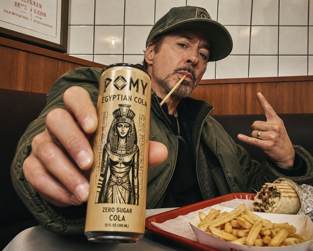 Diner Booth Editorial Soda Can Portrait — example 3