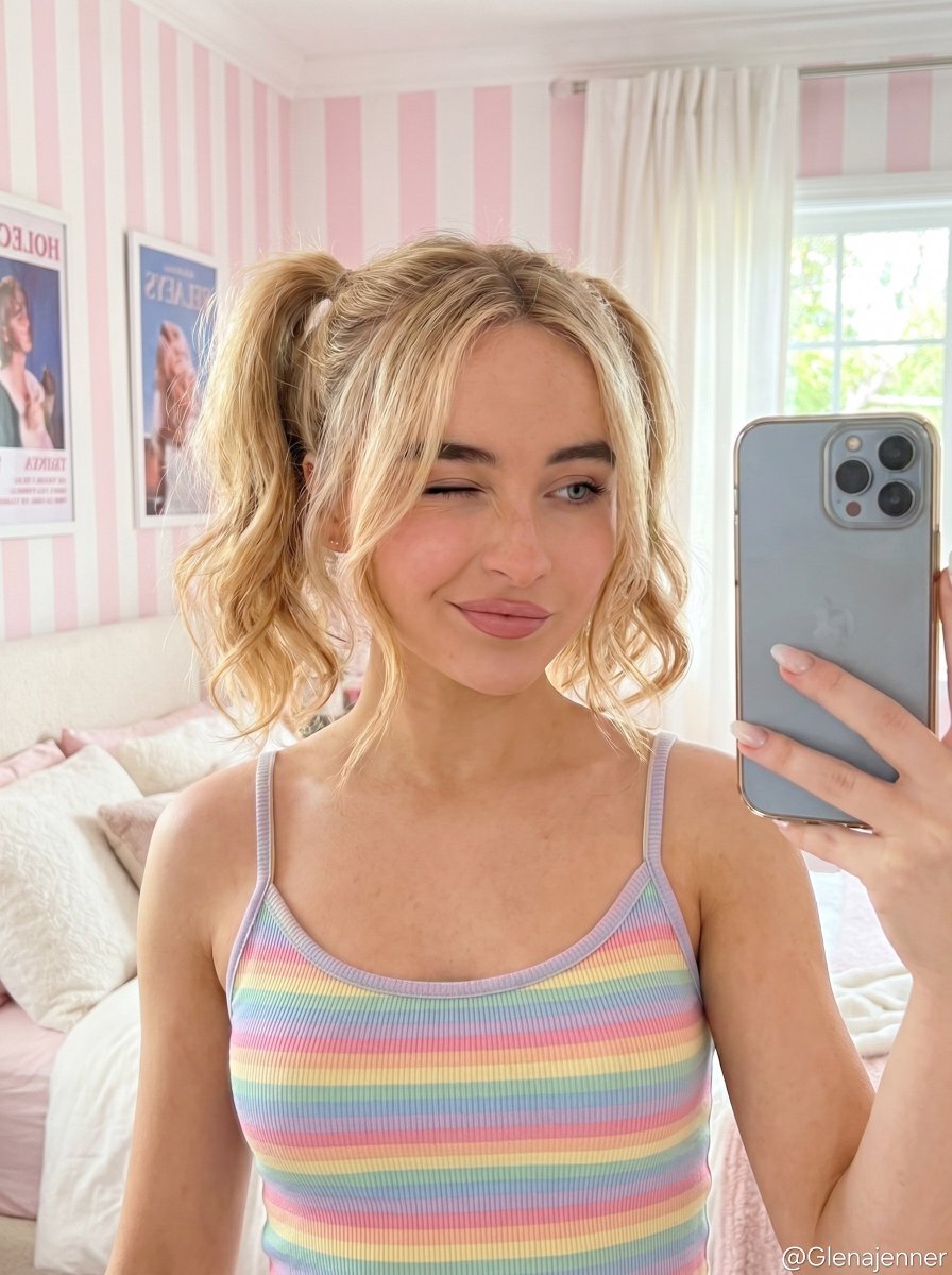 Soft Girl Selfie Portrait — example 1