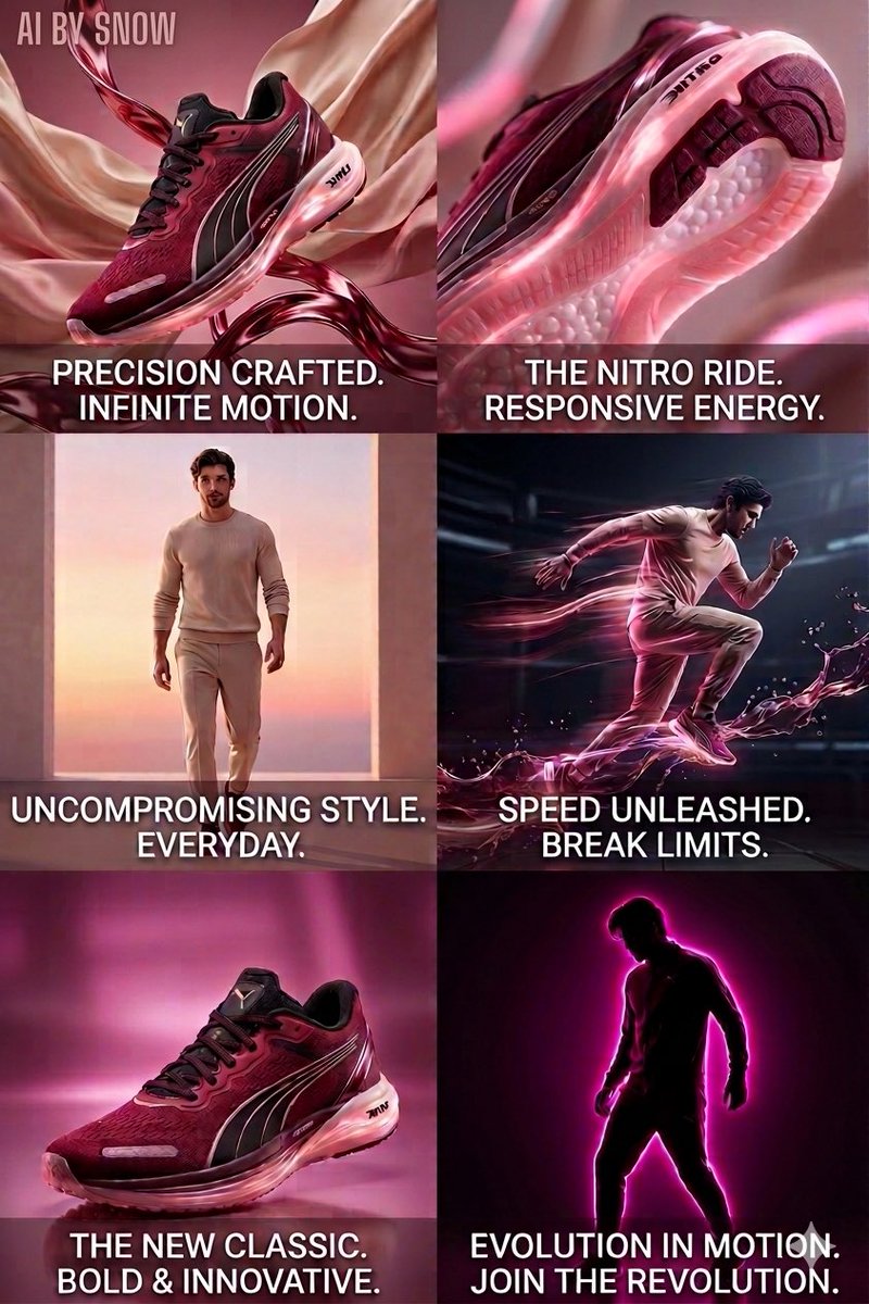 Futuristic Footwear Advertising Campaign — example 1
