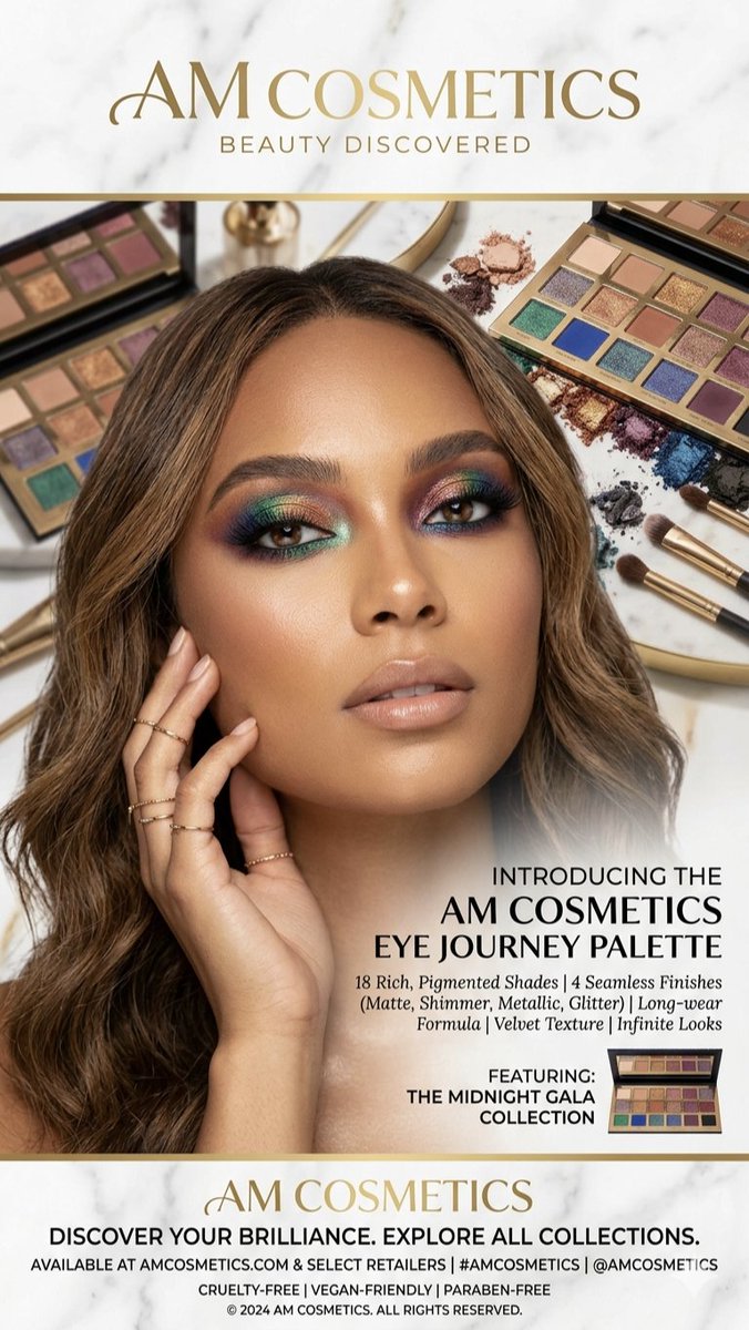 Luxury Makeup Palette Advertisement — example 1