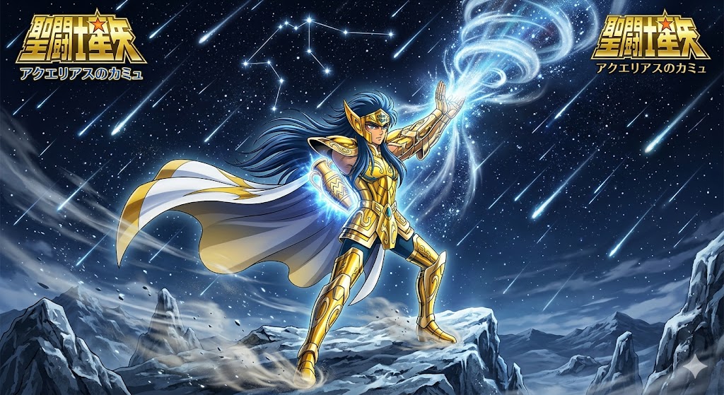 Aquarius Camus Style Meteor Shower — example 1