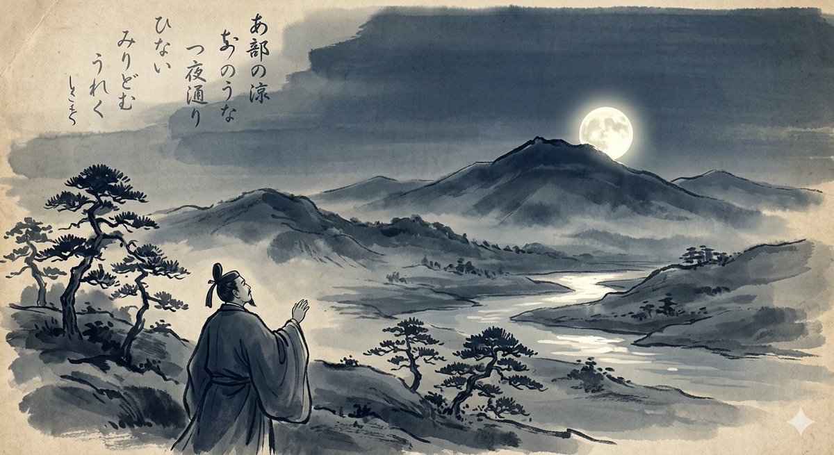 Manyoshu Style Poetry Art — example 1