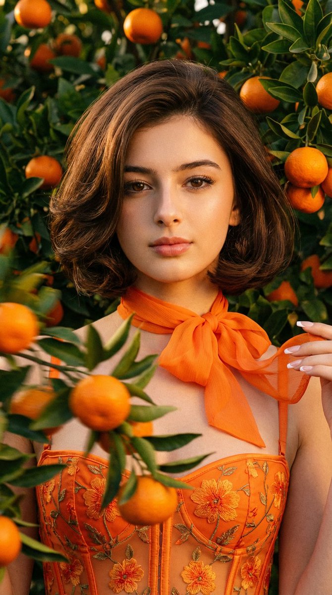 Golden Hour Tangerine Grove — example 1