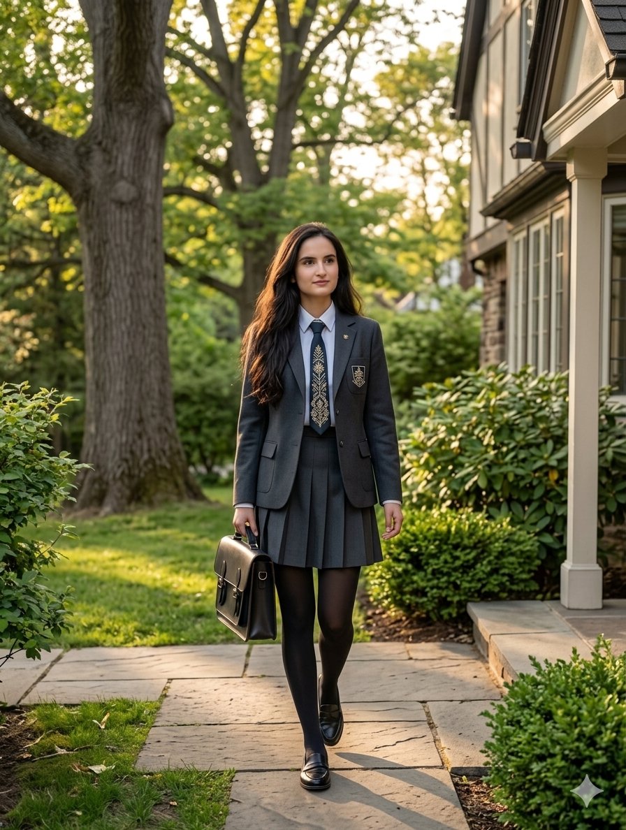Private School Uniform Portrait — example 1