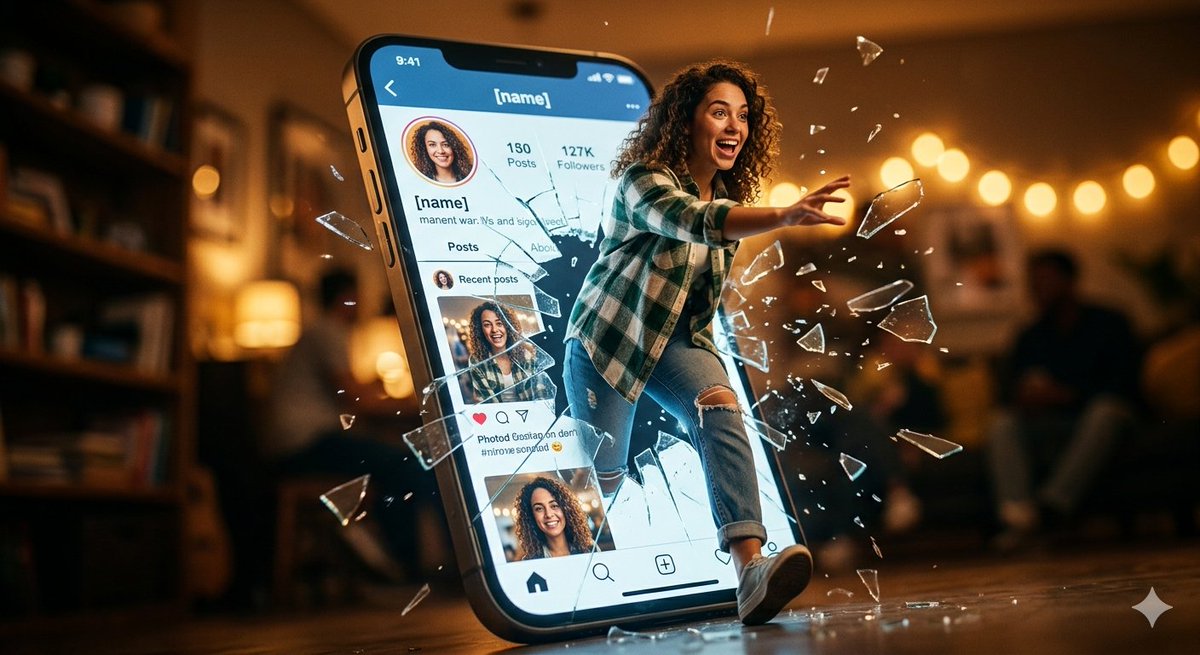 Shattered Screen Social Media Ad