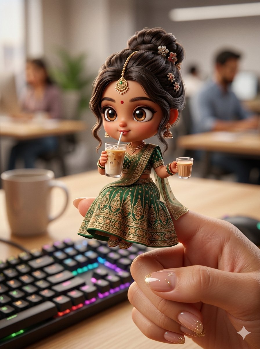 Chibi Doll 3D Miniature Scene — example 1