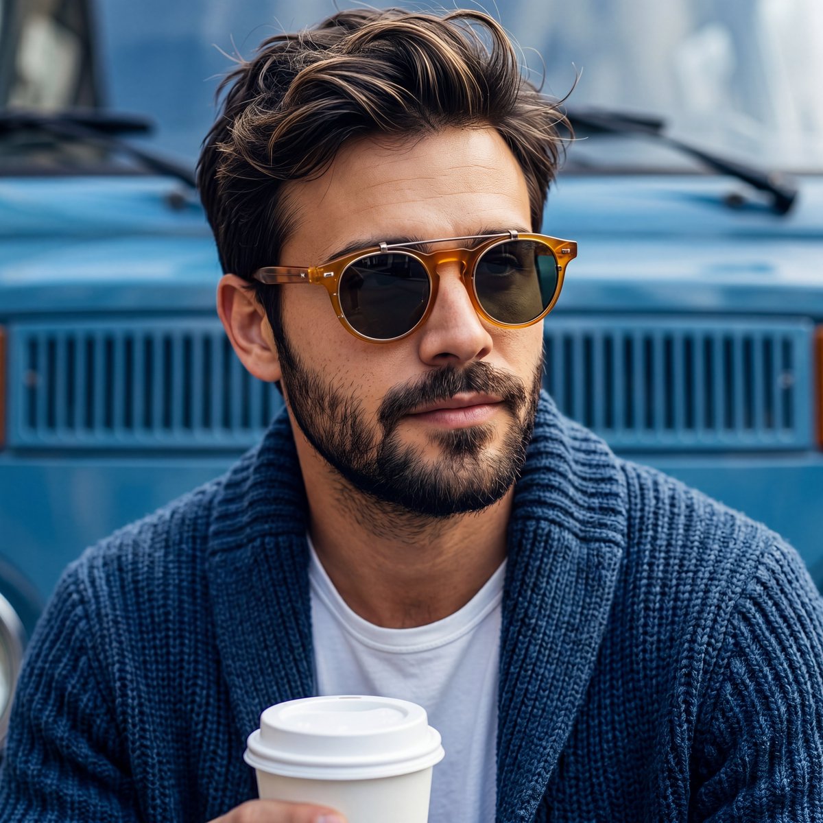 Rugged Sophisticated Urban Male Portrait — example 1