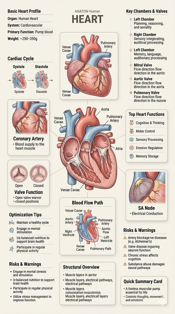 Human Anatomy Educational Infographic — example 1