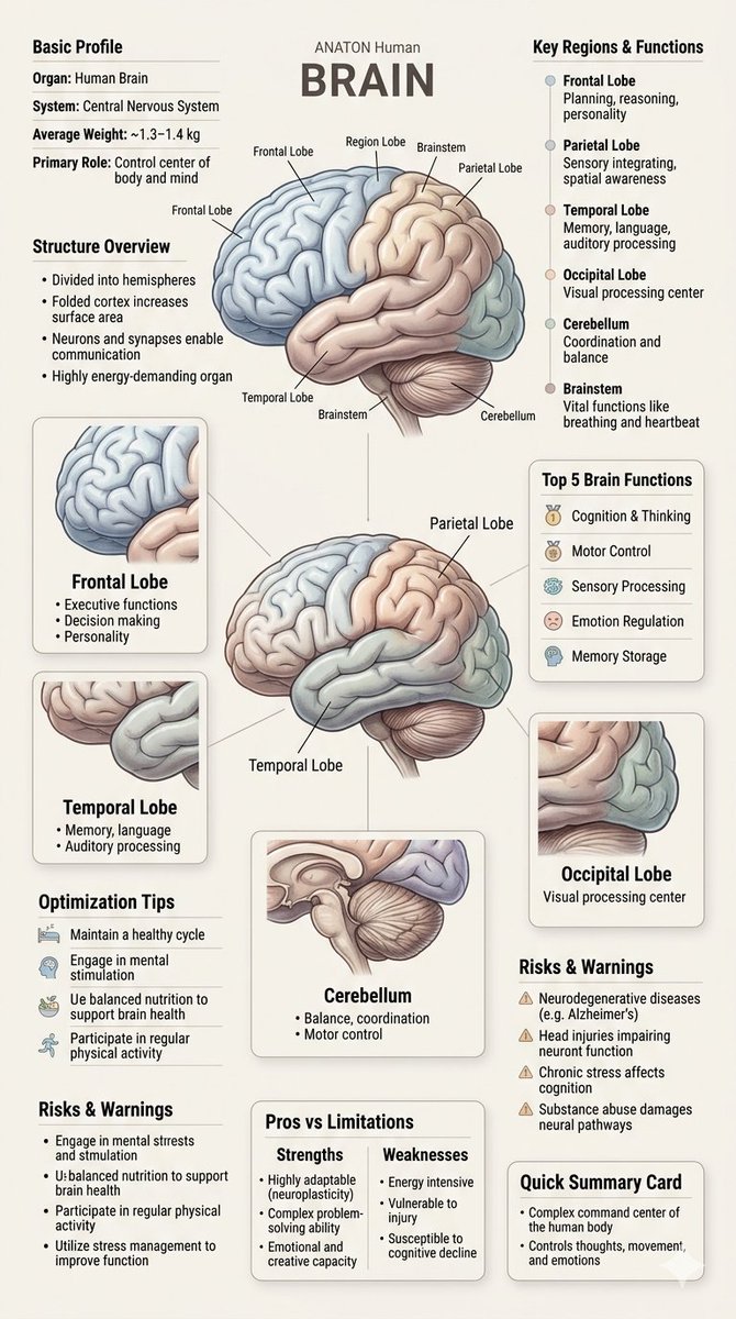Human Anatomy Educational Infographic — example 2