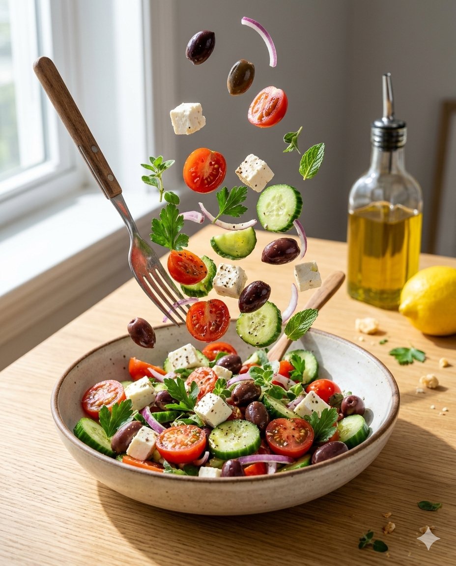 Mediterranean Salad Food Photography — example 1