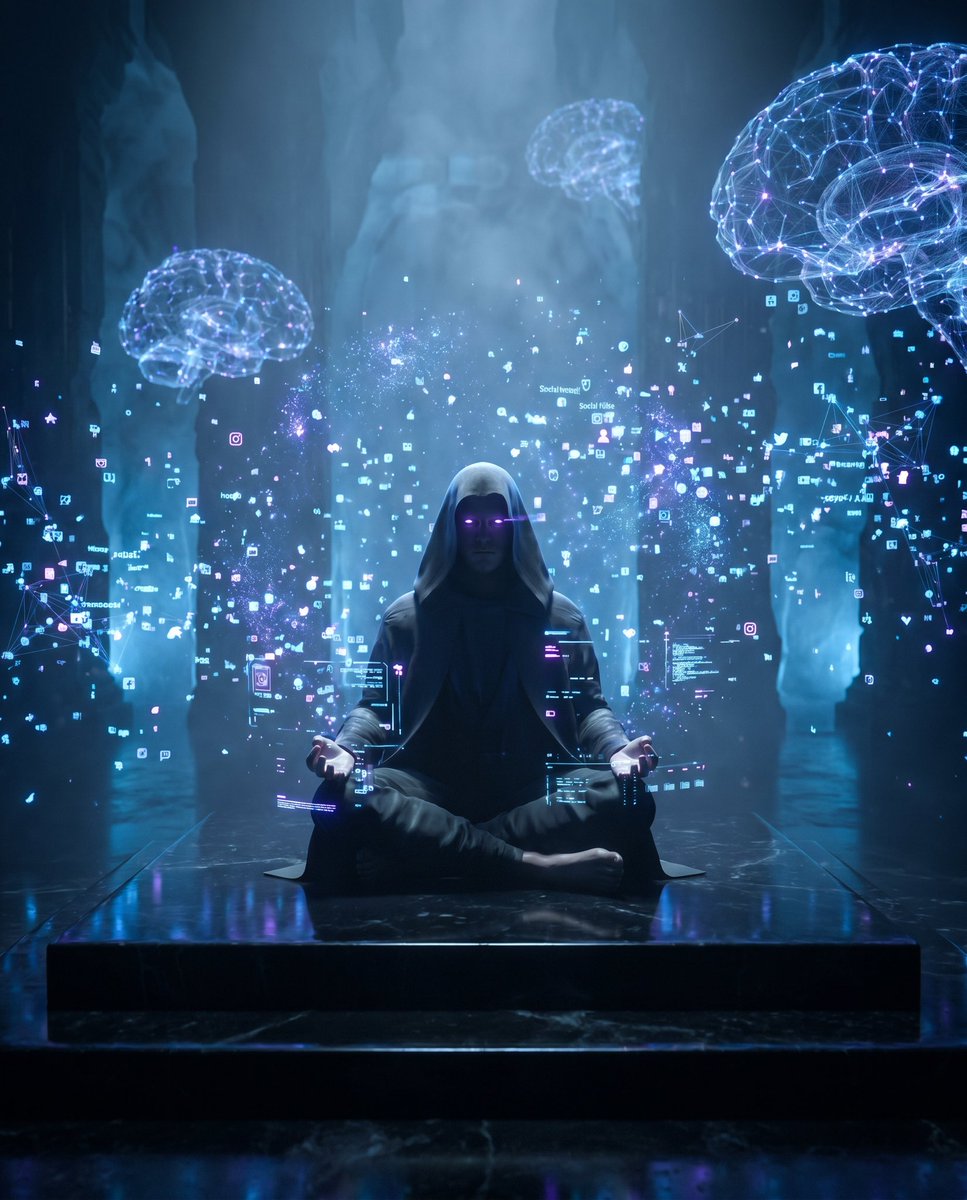 Cyber Spiritualism Digital Monk — example 1
