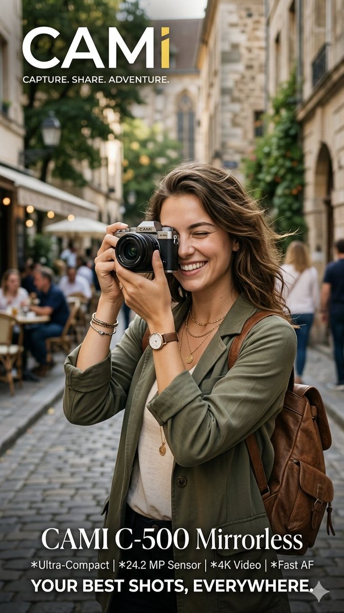 Travel Photographer Camera Advertisement