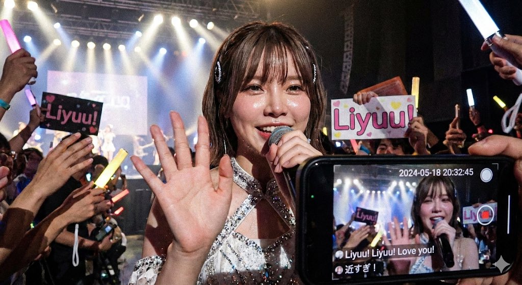 Liyuu live concert close-up fan cam — example 1