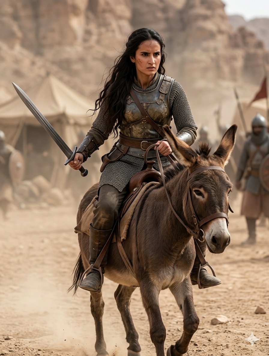 Medieval Desert Battlefield Warrior