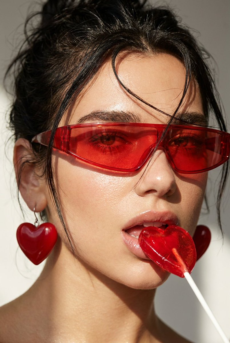 Heart Lollipop Editorial Portrait — example 1