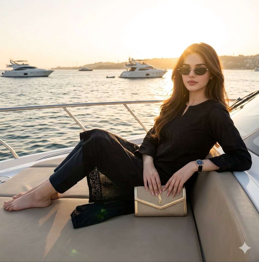 Ultra Realistic Luxury Yacht Portrait — example 1