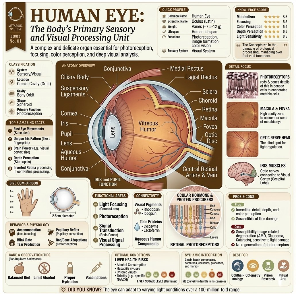 Human Eye and Ear Sensory Infographic