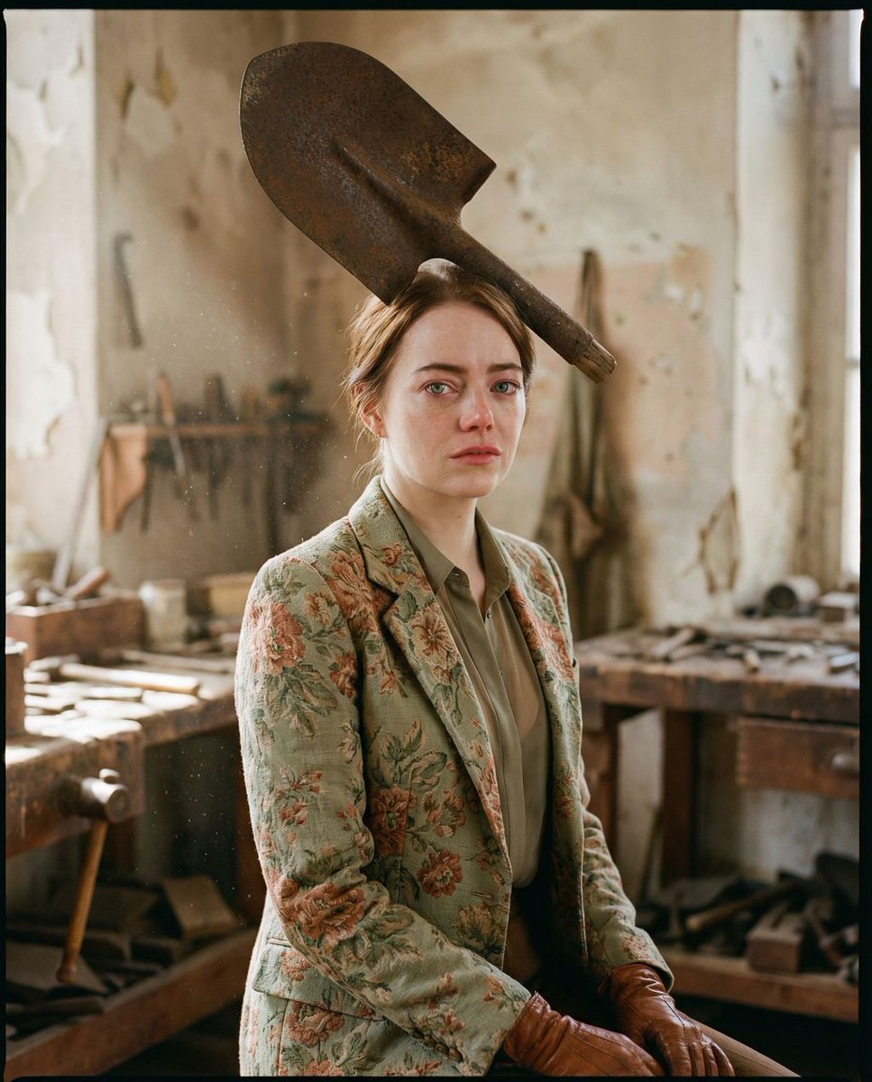 Rusted Melancholy Editorial Portrait — example 1