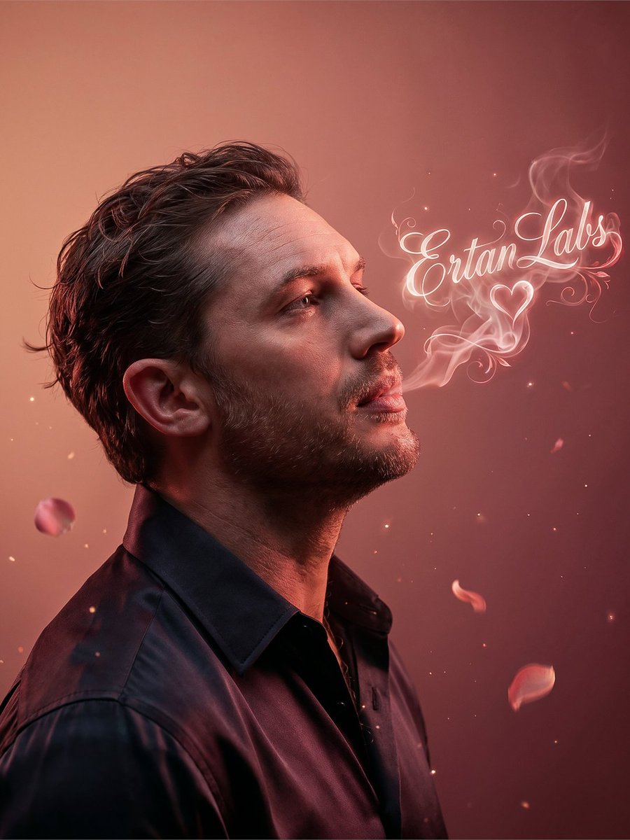 Cinematic Smoke Calligraphy Portrait — example 1