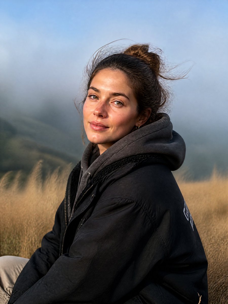 Misty Mountain Ridge Portrait — example 1