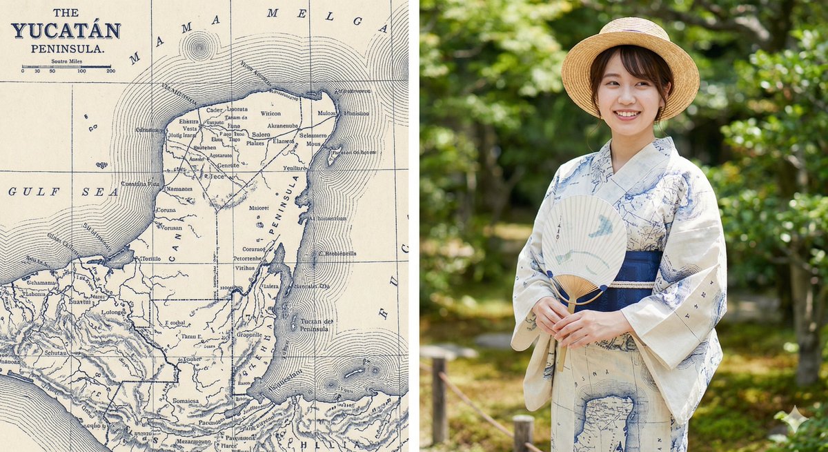 Girl in Yucatan Yukata — example 1