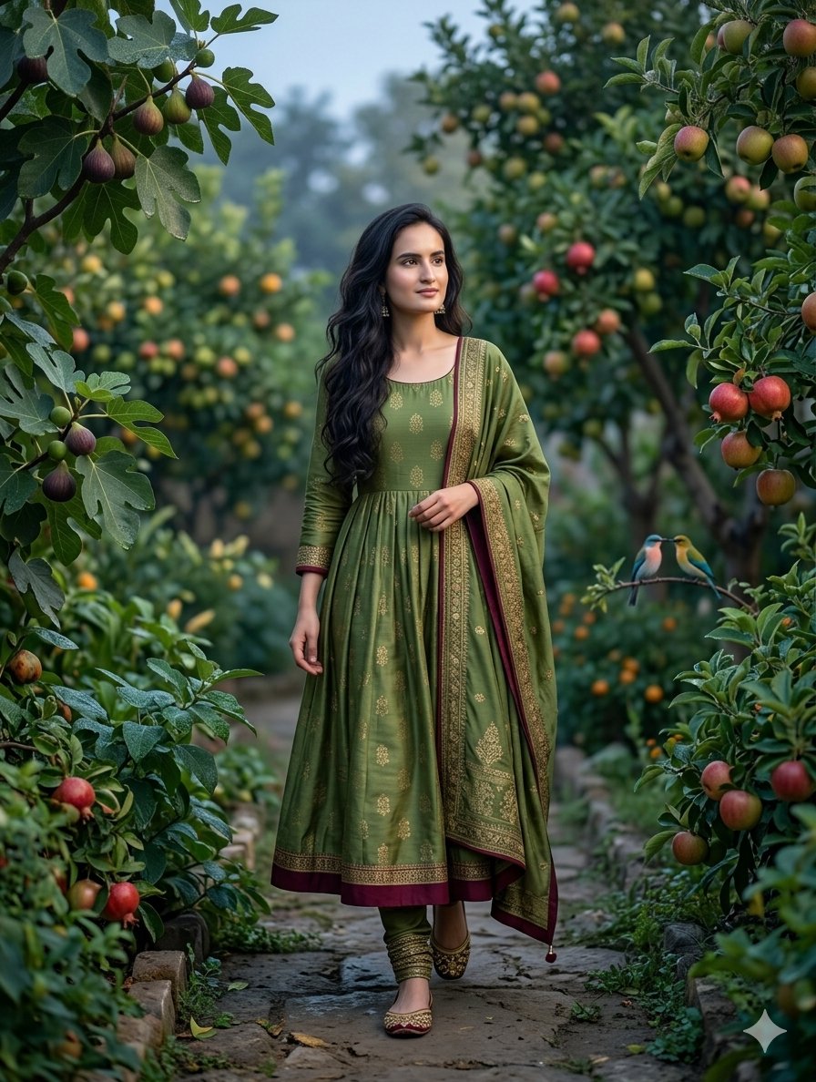 Traditional Desi Anarkali Garden