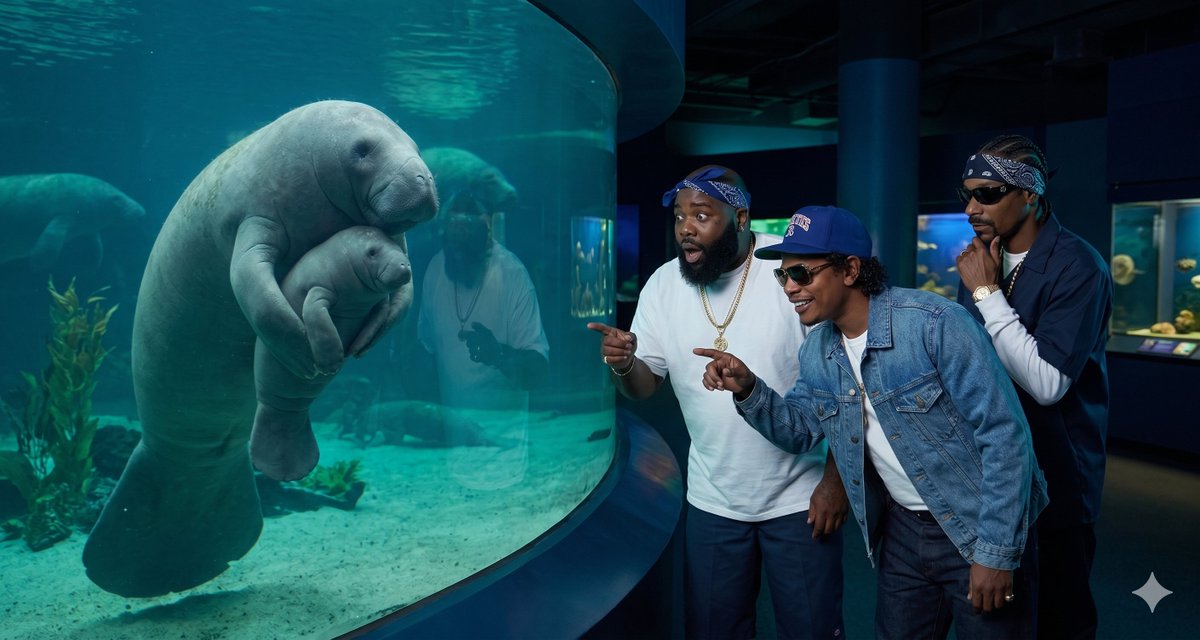 Rappers versus Manatees Prompt — example 1
