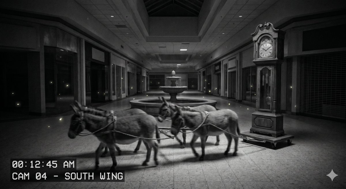 Nighttime CCTV Donkey Footage — example 1