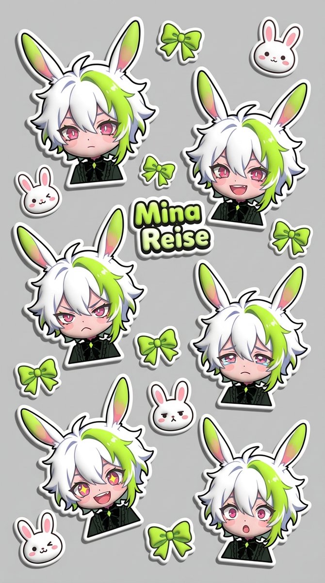 Puffy Chibi Sticker Sheet — example 1