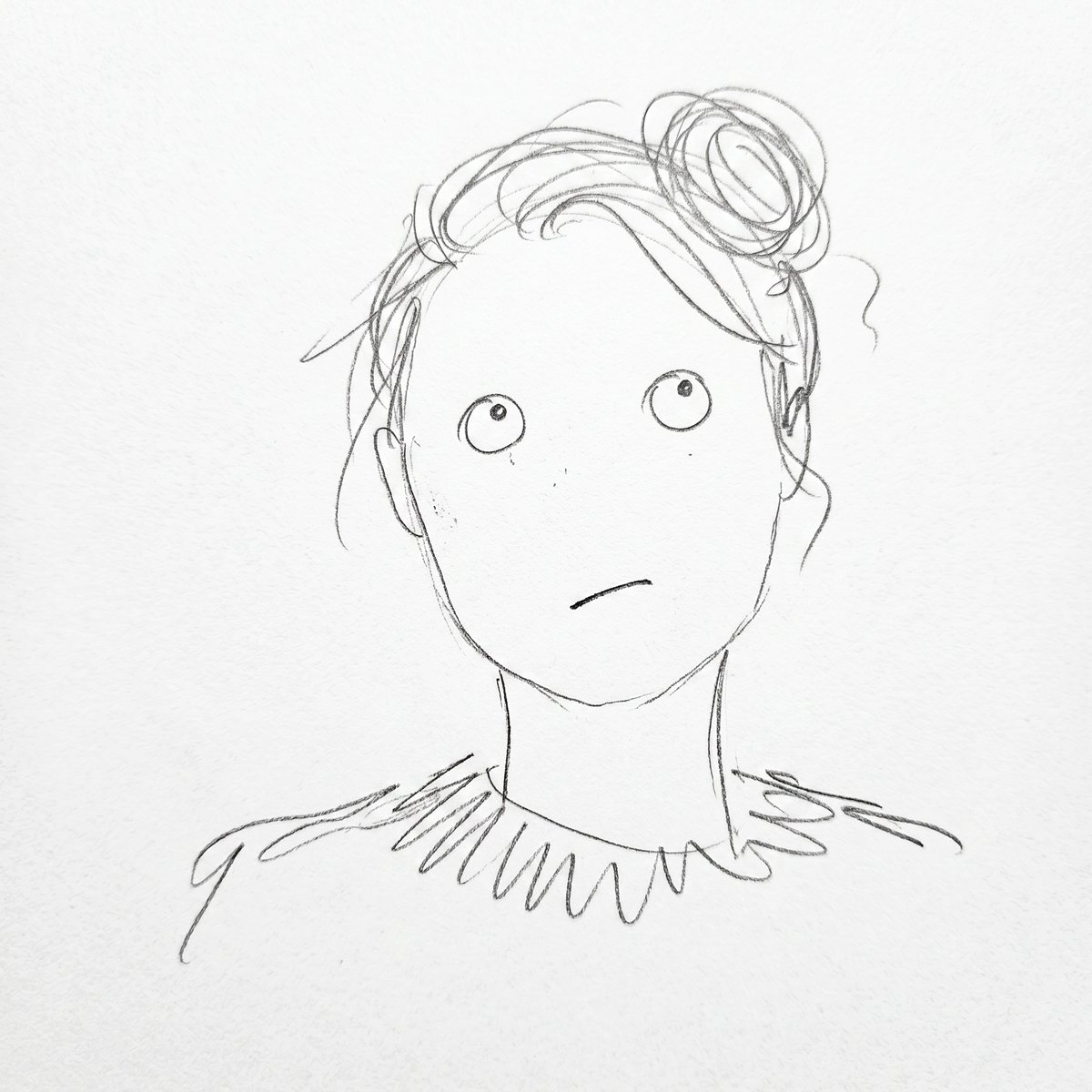 Minimalist Abstract Pencil Drawing — example 1