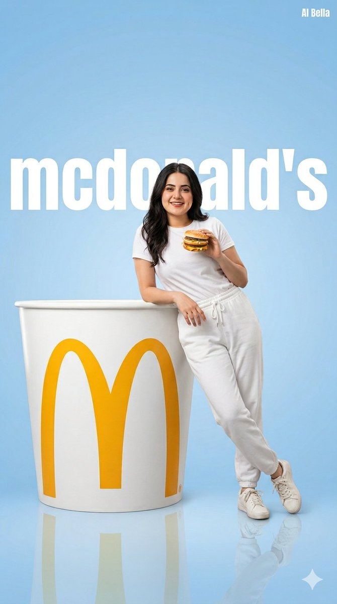 Minimalist McDonald's Fashion Ad — example 1