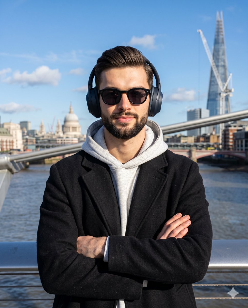 Urban Lifestyle Portrait at The River Thames — example 1