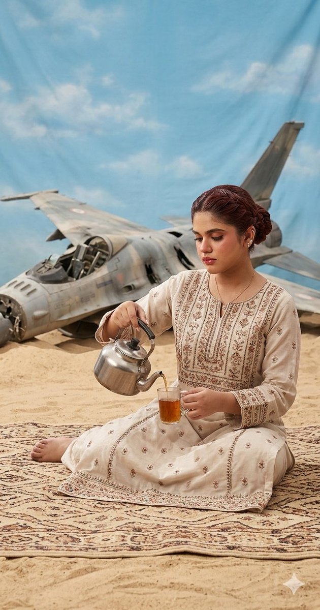 Surrealist Desert Tea Ceremony — example 1