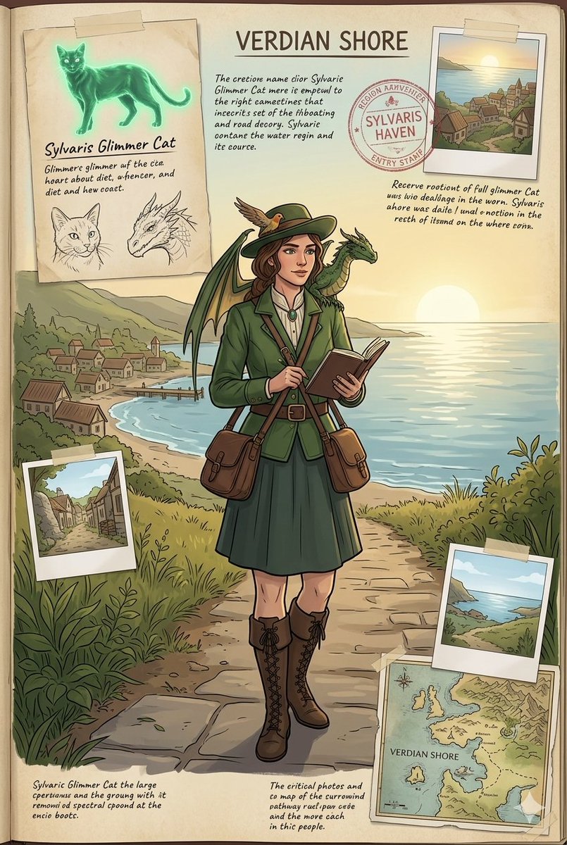 Fantasy Field Journal Illustration