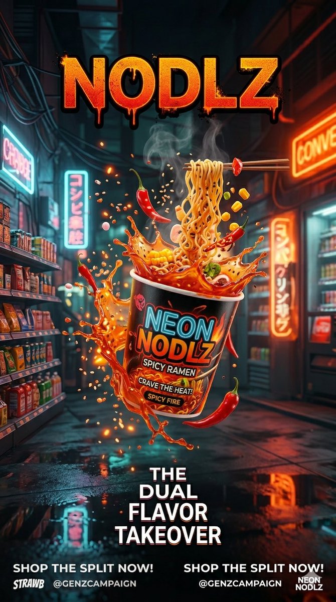 Gen Z Split Screen Advertising Poster — example 2