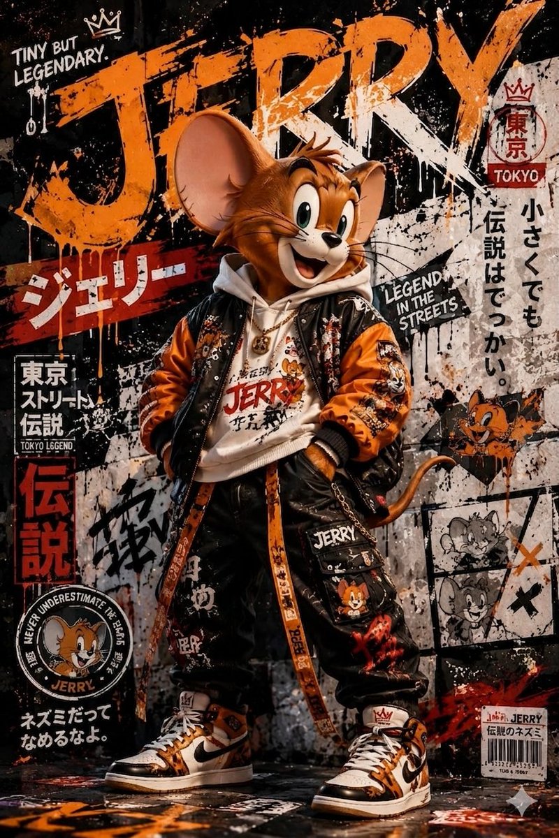 Urban Street-Art Jerry Mouse