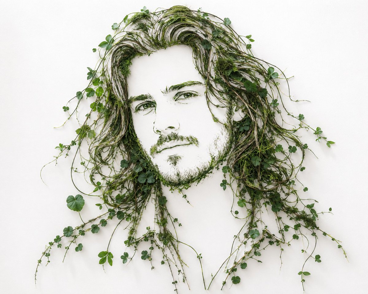 Minimalist Botanical Wall Art Portrait — example 2