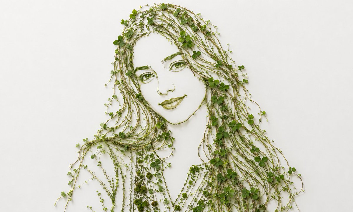 Minimalist Botanical Wall Art Portrait — example 3
