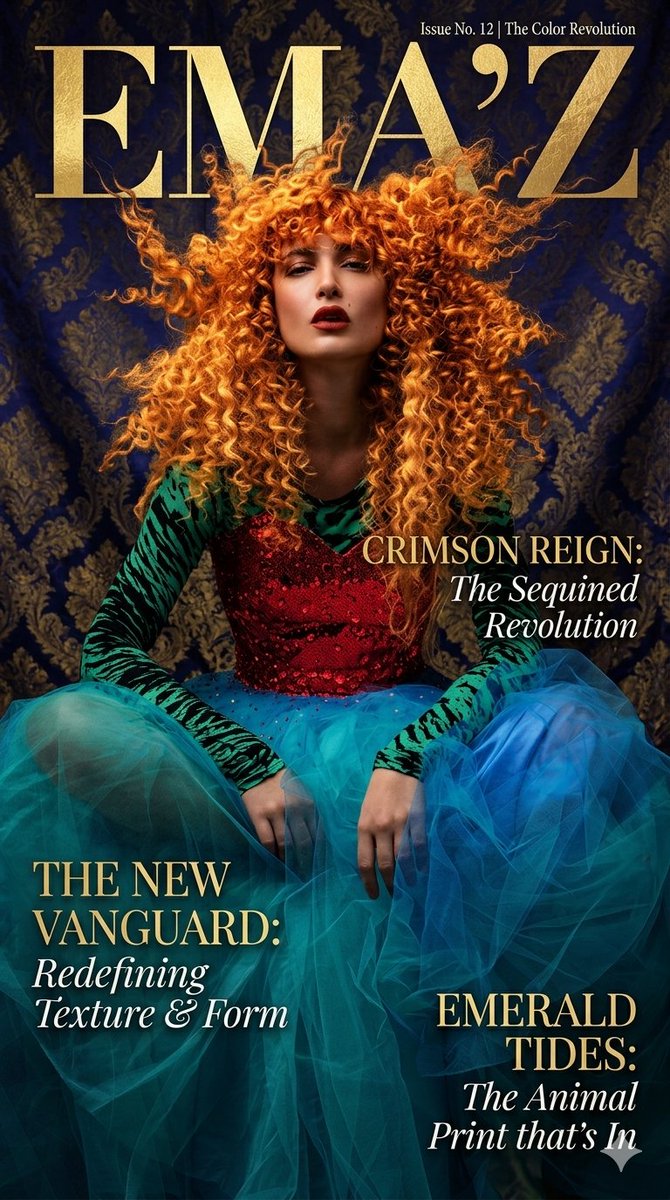 Maximalist Fashion Magazine Cover — example 1