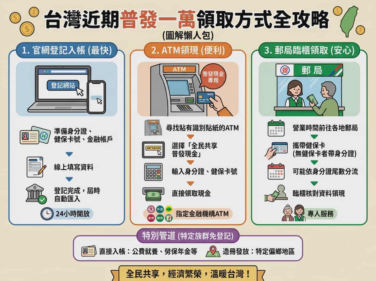 Taiwan 10,000 NTD distribution infographic — example 1