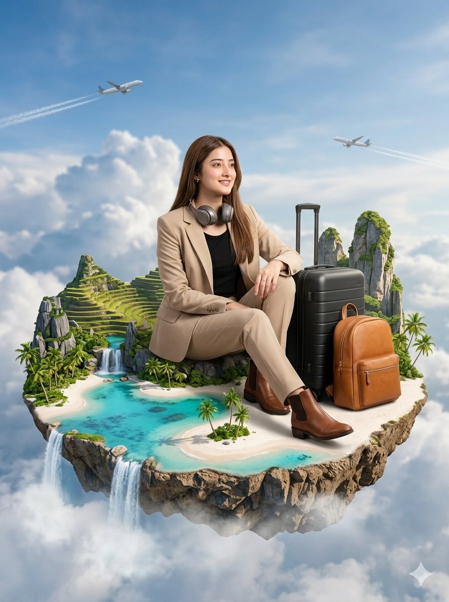 Floating Philippines Island Travel Portrait — example 1