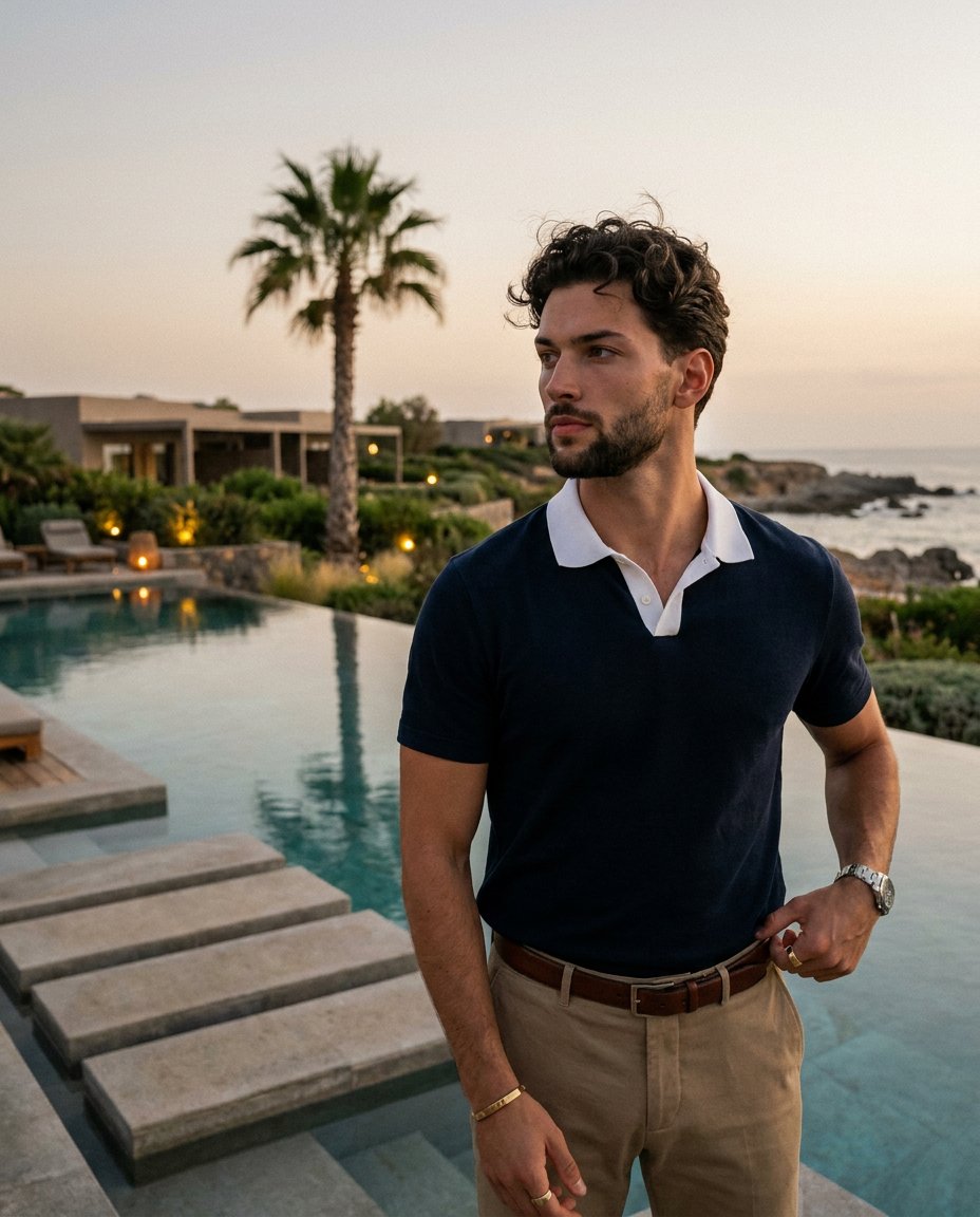 Luxury Resort Male Editorial Portrait — example 1